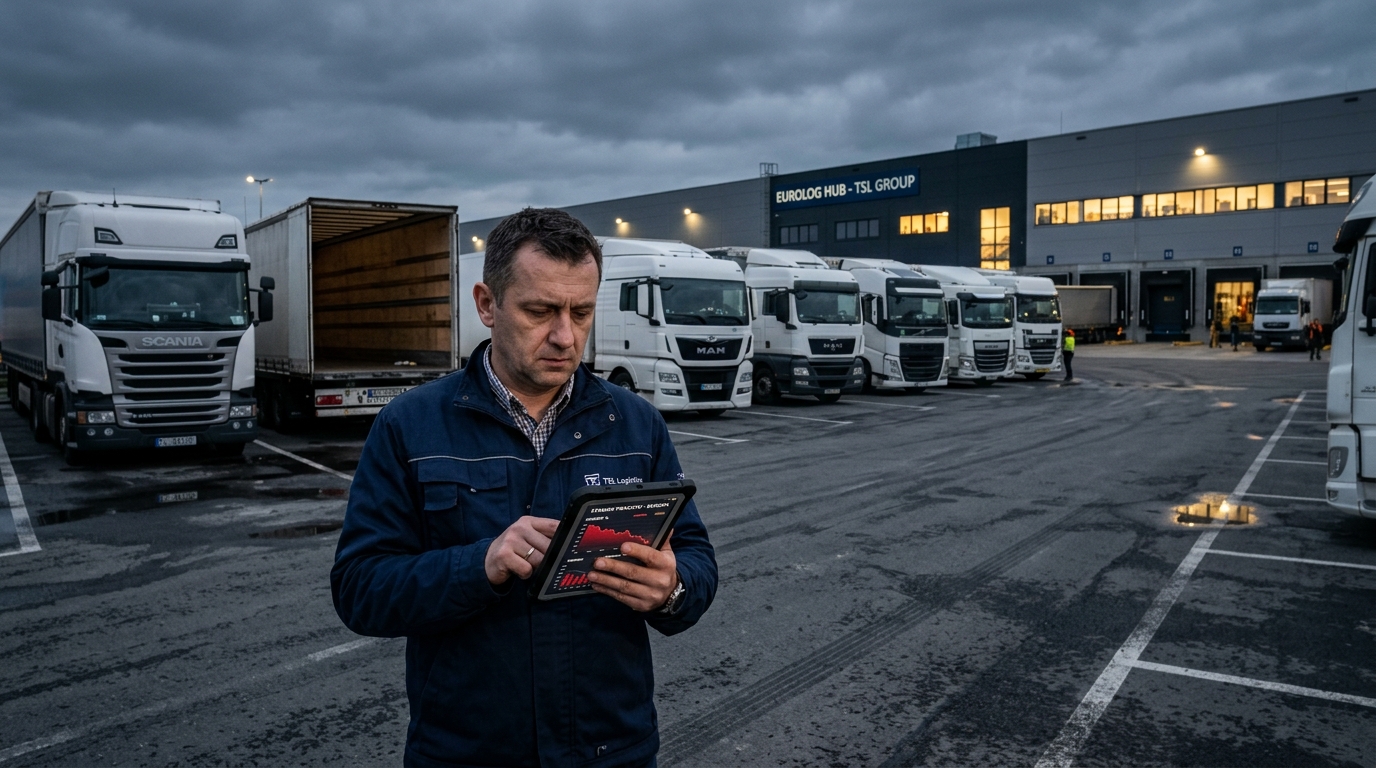 Tarifele de transport scad drastic în Europa: criza de lichiditate amenință cu un val de falimente în industria TSL