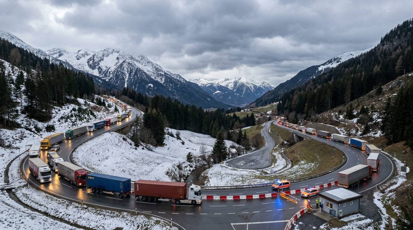 Italien und der Brennerpass lahmgelegt: Was bedeuten der Generalstreik und die Blockade des Alpenkorridors für die europäische Logistik?