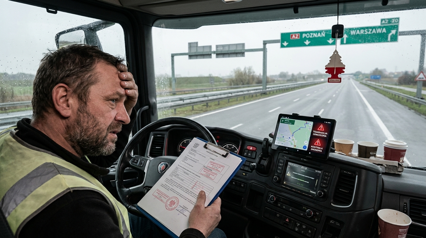 Pokuty vo výške 4,7 milióna PLN za chyby v systéme SENT: Poľský systém monitorovania dopravy ničí legálnych dopravcov