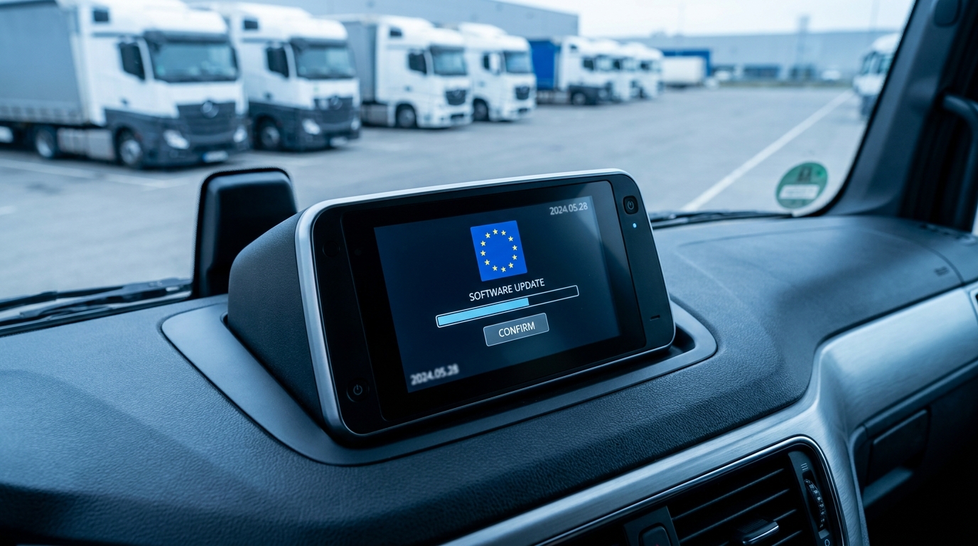 Obligatorisk softwareopdatering til Smart Tachograph V2 – hvad er risiciene for transportører ved manglende overholdelse?